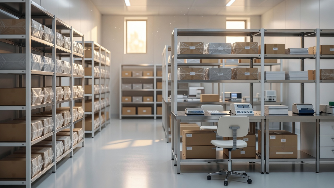 AMB storage and packaging room
